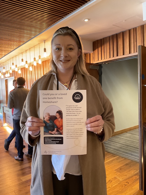 Emily Cutter  who is the Homeshare UK Services Coordinator for the North East region.  