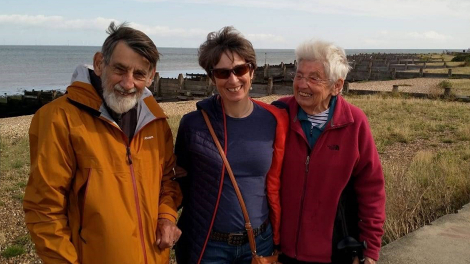 Christine with her mum and dad 